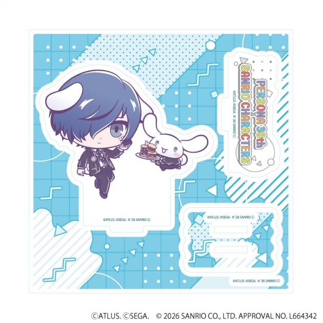 【グッズ-スタンドポップ】P30th×サンリオキャラクターズ アクリルスタンドプレート04/P3主人公・シナモロール(コラボイラスト)