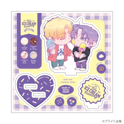 【グッズ-スタンドポップ】Tulle Ice Cream Factory -7th Anniversary- アクリルスタンドプレート03/あぶく先生(描き下ろしイラスト)