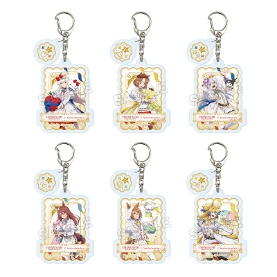 【グッズ-キーホルダー】アニメ『ウマ娘 シンデレラグレイ』×サンリオキャラクターズ トレーディングパーツ付きアクリルキーホルダー
