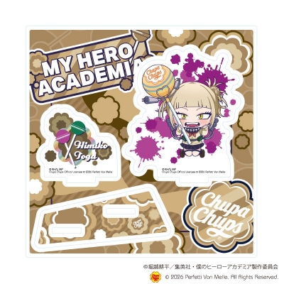 【グッズ-スタンドポップ】アニメ 『僕のヒーローアカデミア』×チュッパチャプス アクリルスタンドプレート10/トガヒミコ(ミニキャライラスト)