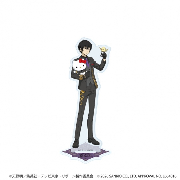 【グッズ-スタンドポップ】家庭教師ヒットマンREBORN!×SANRIO CHARACTERS ホログラムアクリルスタンド04/雲雀恭弥×ハローキティ