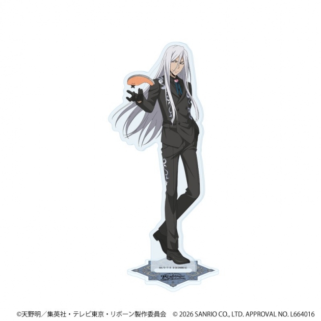 【グッズ-スタンドポップ】家庭教師ヒットマンREBORN!×SANRIO CHARACTERS ホログラムアクリルスタンド07/スクアーロ×KIRIMIちゃん.