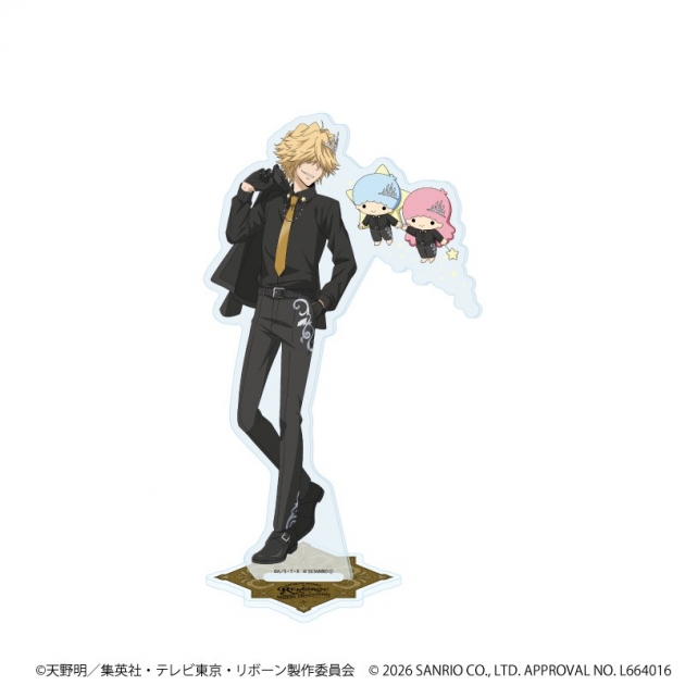 【グッズ-スタンドポップ】家庭教師ヒットマンREBORN!×SANRIO CHARACTERS ホログラムアクリルスタンド08/ベルフェゴール×リトルツインスターズ