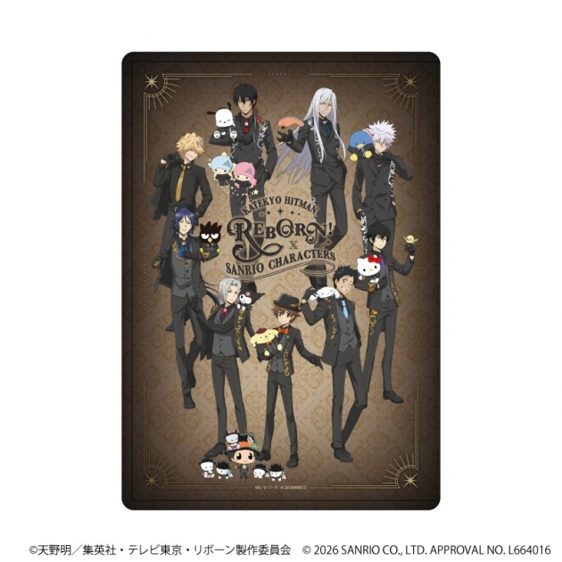 【グッズ-ファイル】家庭教師ヒットマンREBORN!×SANRIO CHARACTERS キャラクリアケース10/集合デザイン(コラボイラスト)