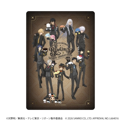 【グッズ-ファイル】家庭教師ヒットマンREBORN!×SANRIO CHARACTERS キャラクリアケース10/集合デザイン(コラボイラスト)