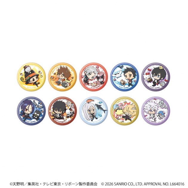 【グッズ-バッチ】家庭教師ヒットマンREBORN!×SANRIO CHARACTERS 缶バッジ07/ブラインド(全10種)(コラボイラスト)