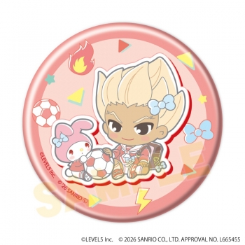 グッズ-バッチ】イナズマイレブン×サンリオキャラクターズ 缶バッジ05 