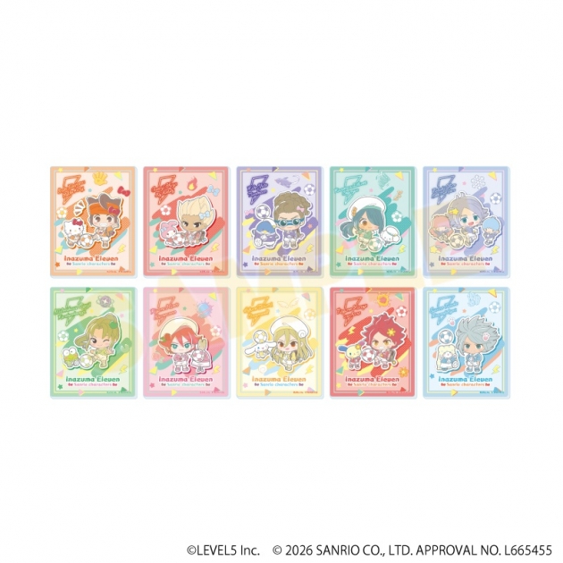【グッズ-カード】イナズマイレブン×サンリオキャラクターズ アクリルカード01/ブラインド(全10種)(コラボイラスト)