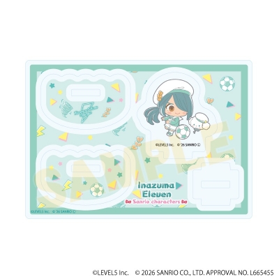 【グッズ-スタンドポップ】イナズマイレブン×サンリオキャラクターズ ゆらゆらアクリルスタンド04/風丸一郎太×こぎみゅん(コラボイラスト)