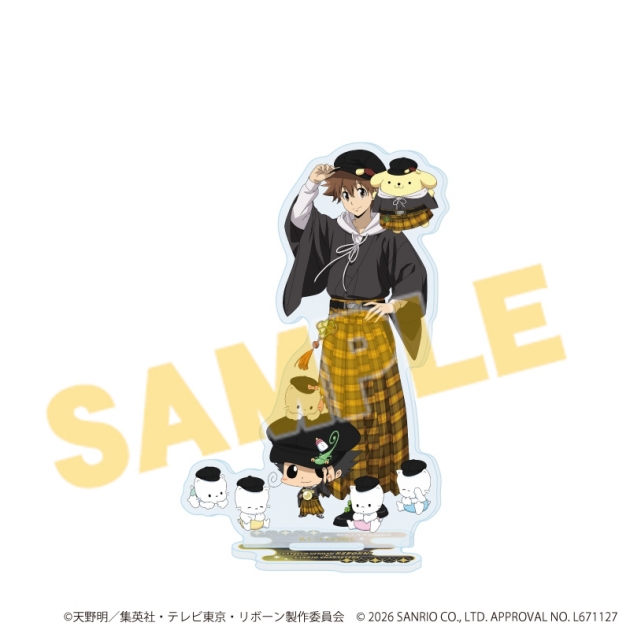 【グッズ-スタンドポップ】家庭教師ヒットマンREBORN!×SANRIO CHARACTERS アクリルスタンド50/リボーン×ニャニィニュニェニョン&沢田綱吉×ポムポムプリン