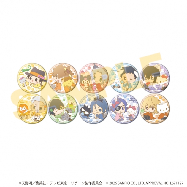 【グッズ-バッチ】家庭教師ヒットマンREBORN!×SANRIO CHARACTERS 缶バッジ57ミリ09/ブラインド(全10種)(コラボイラスト)