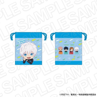 【グッズ-巾着】アニメ『呪術廻戦』5周年 巾着 五条 悟 shopping ミニキャラ ver.