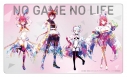 【グッズ-デスクマット】ノーゲーム・ノーライフ ラバーデスクマット PALE TONE series サイバーバニー ver.の画像