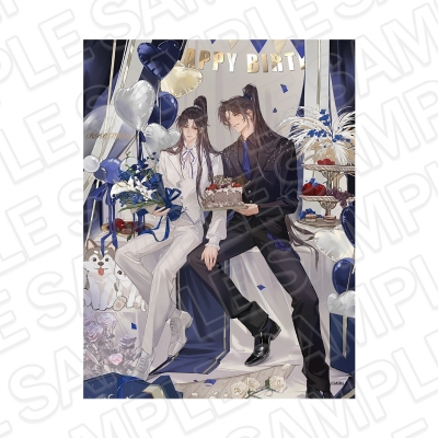 【グッズ-ボード】二哈と彼の白猫師尊 キャンバスプレート A 墨燃誕生日記念 ver.