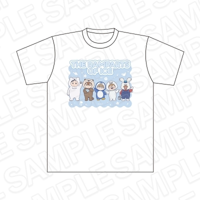 【グッズ-Tシャツ】TVアニメ『氷の城壁』 Tシャツ ミニキャラ 水族館 ver. L
