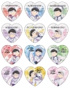 【グッズ-バッチ】おそ松さん ハート型ホログラムカンバッジ Angel ver.の画像