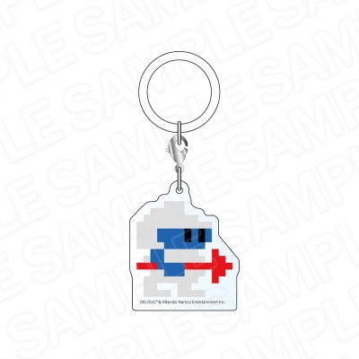 【グッズ-チャーム】ナムコ ゲームセレクション サマーマーケット めじるしアクリルチャーム ディグダグ