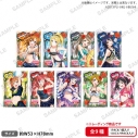 【グッズ-バッチ】ラブライブ!スクールアイドルフェスティバル しかくいホログラム缶バッジコレクション μ's 制服・水着ver.の画像