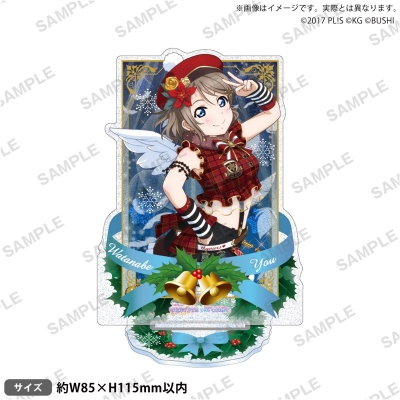 【グッズ-スタンドポップ】ラブライブ!スクールアイドルフェスティバル きらりんアクリルスタンド Aqours クリスマス編Part2ver. 渡辺 曜