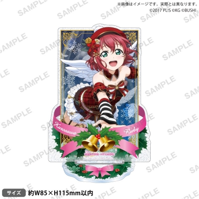 【グッズ-スタンドポップ】ラブライブ!スクールアイドルフェスティバル きらりんアクリルスタンド Aqours クリスマス編Part2ver. 黒澤ルビィ