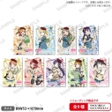 【グッズ-バッチ】ラブライブ!スクールアイドルフェスティバル しかくい缶バッジコレクション μ's クレヨンver.の画像