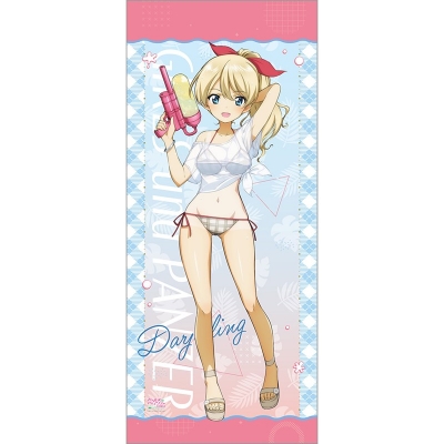 【グッズ-タペストリー】ガールズ&パンツァー 最終章 描き下ろし特大タペストリー(ダージリン/水鉄砲 日焼けVer.)
