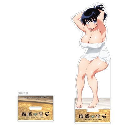 【グッズ-スタンドポップ】瑠璃の宝石 描き下ろし特大アクリルスタンド(荒砥凪/温泉)