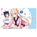 【グッズ-デスクマット】一畳間まんきつ暮らし! ラバーマット(鈴木万里花、成海みちか)の画像