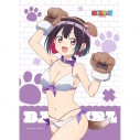 【グッズ-タペストリー】ばっどがーる 描き下ろしB2タペストリー(優谷優/アニマル水着)Wスエードの画像