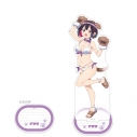 【グッズ-スタンドポップ】ばっどがーる 描き下ろし特大アクリルスタンド(優谷優/アニマル水着)の画像