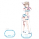 【グッズ-スタンドポップ】ばっどがーる 描き下ろし特大アクリルスタンド(涼風涼/アニマル水着)の画像