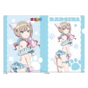 【グッズ-クリアファイル】ばっどがーる 描き下ろしクリアファイル(涼風涼/アニマル水着)の画像