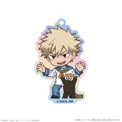 【グッズ-キーホルダー】アニメ『僕のヒーローアカデミア』 オーロラアクリルキーホルダー_爆豪勝己 海の生きものたちと一緒にPLUS ULTRA