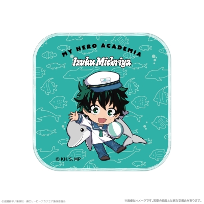【グッズ-タオル】アニメ『僕のヒーローアカデミア』 ハンドタオル_緑谷出久 海の生きものたちと一緒にPLUS ULTRA