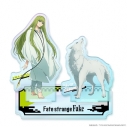 【グッズ-スタンドポップ】TVアニメ『Fate/strange Fake』 オーロラアクリルニコスタンド 銀狼の合成獣&ランサーの画像
