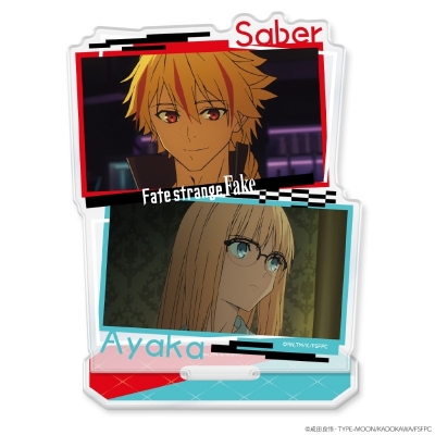 【グッズ-スタンドポップ】TVアニメ『Fate/strange Fake』 アクリルキャラスタンド アヤカ・サジョウ&セイバー