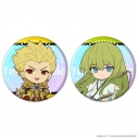 【グッズ-バッチ】TVアニメ『Fate/strange Fake』 オーロラ缶バッジ2個セット ミニキャラ アーチャー&ランサーの画像