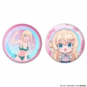 【グッズ-バッチ】TVアニメ『クラスで2番目に可愛い女の子と友だちになった』 オーロラ缶バッジ2個セット 天海夕の画像