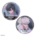 【グッズ-バッチ】アニメ「時光代理人 -LINK CLICK-」 オーロラ缶バッジ2個セット トキ&ヒカル ティザービジュアルの画像