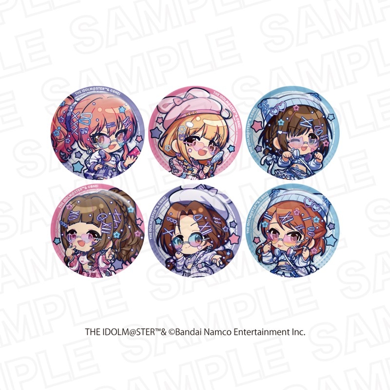 【グッズ-バッチ】アイドルマスター シンデレラガールズ×アイドルマスター ミリオンライブ！ トレーディングミニキャラ缶バッジ シンデレラガールズ