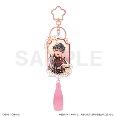 【グッズ-キーホルダー】アイドリッシュセブン 吉兆の調べ タッセル付きアクリルキーホルダー 百