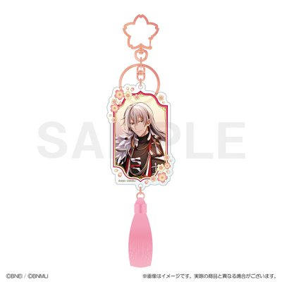 【グッズ-キーホルダー】アイドリッシュセブン 吉兆の調べ タッセル付きアクリルキーホルダー 千