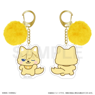【グッズ-キーホルダー】アイドリッシュセブン あにまりっしゅせぶん ぽんぽん付きキーホルダー なぎるふ