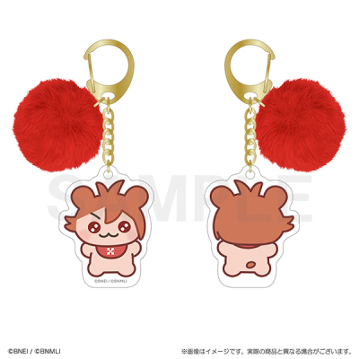 【グッズ-キーホルダー】アイドリッシュセブン あにまりっしゅせぶん ぽんぽん付きキーホルダー りくはむ