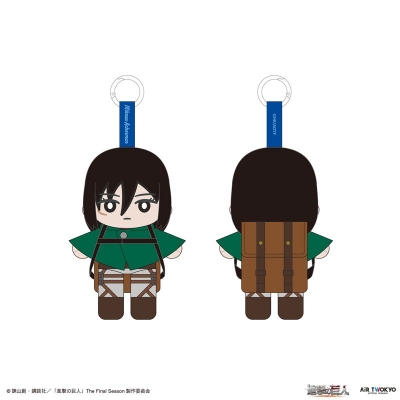 【グッズ-バッグ】進撃の巨人 TVアニメ『進撃の巨人』ぬいぐるみポーチ付きエコバッグ(ミカサ)