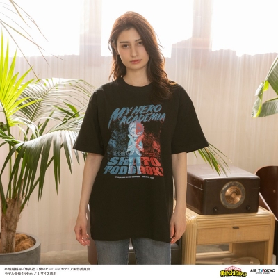 【グッズ-Tシャツ】僕のヒーローアカデミア 第1弾 第二次決戦編 シーンイラストTシャツ 1(轟焦凍)XL