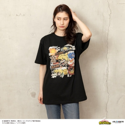 【グッズ-Tシャツ】僕のヒーローアカデミア 第1弾 第二次決戦編 シーンイラストTシャツ 5(爆豪勝己)L