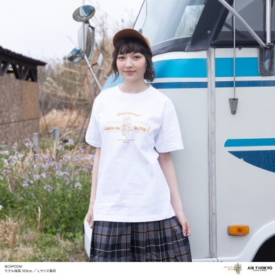 【グッズ-Tシャツ】モンスターハンターワイルズ シーンイラストTシャツ 3(アイルー&回復ミツムシ)ホワイトM