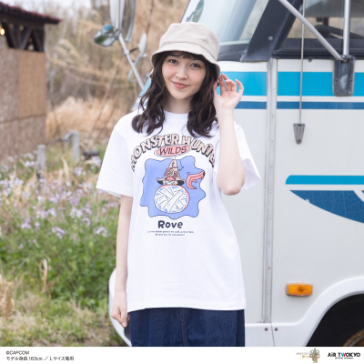 【グッズ-Tシャツ】モンスターハンターワイルズ シーンイラストTシャツ 4(ルロウ)ホワイトS