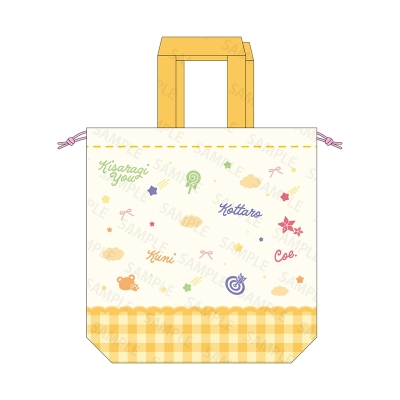 【グッズ-巾着】すたぽら ようちえん おとまり巾着袋